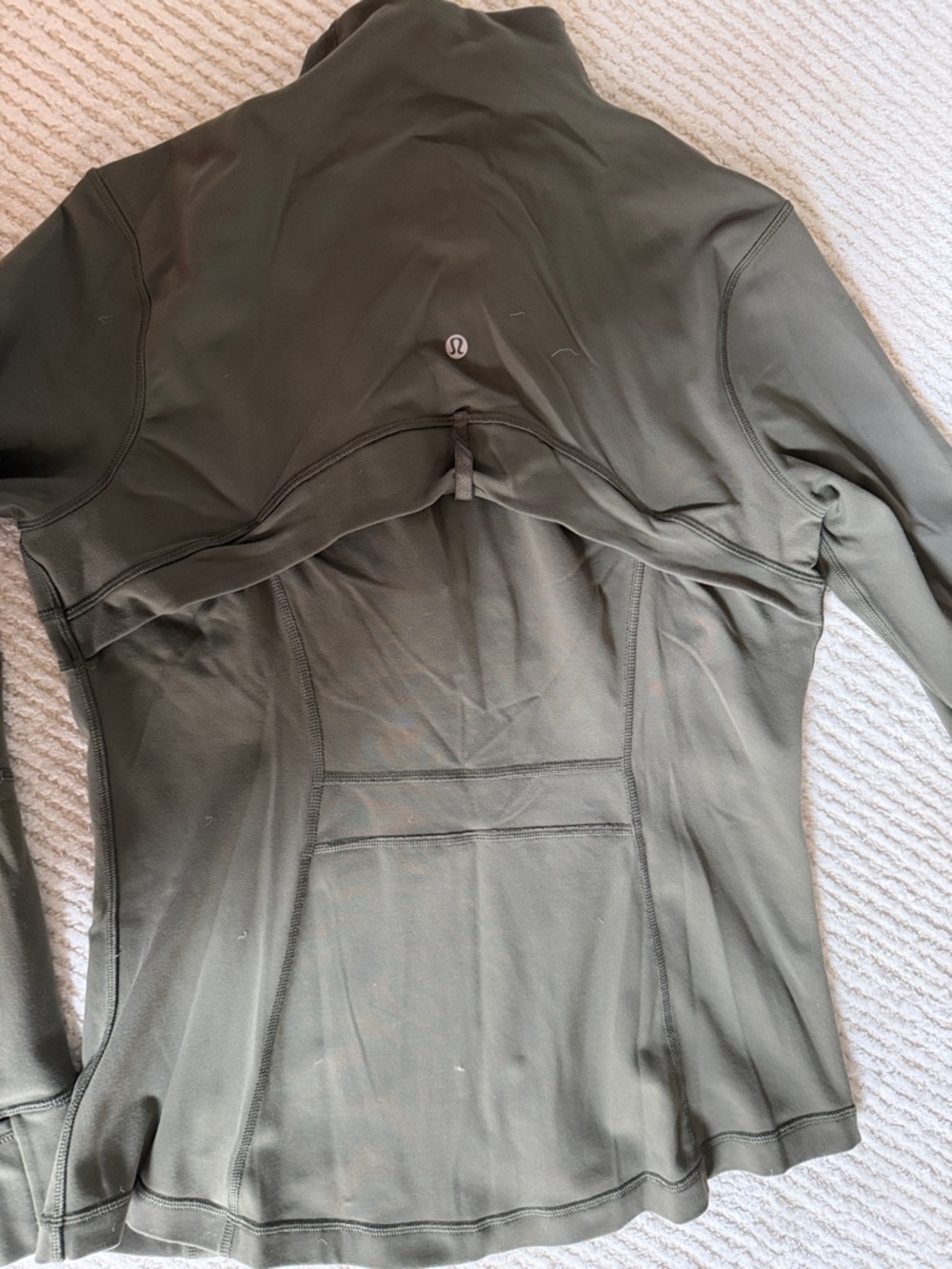 lululemon athletica Olive Green Zip Jacket & High-Waist Leggings Set - Picture 6 of 9